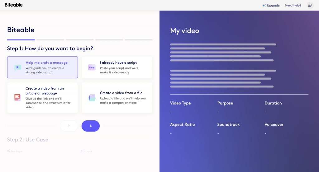 Biteable AI Video Maker